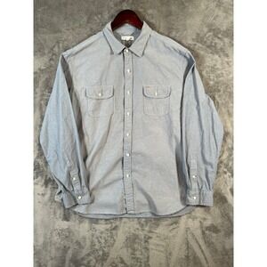 Alex Mill Shirt Mens XL Blue Wash & Go Cotton Long Sleeve Button Up Casual